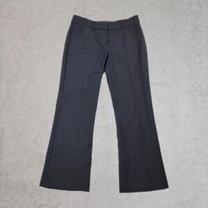 Theory Bergdorf Goodman Size 4 Grey Pants Cotton Lycra Cropped Bootcut